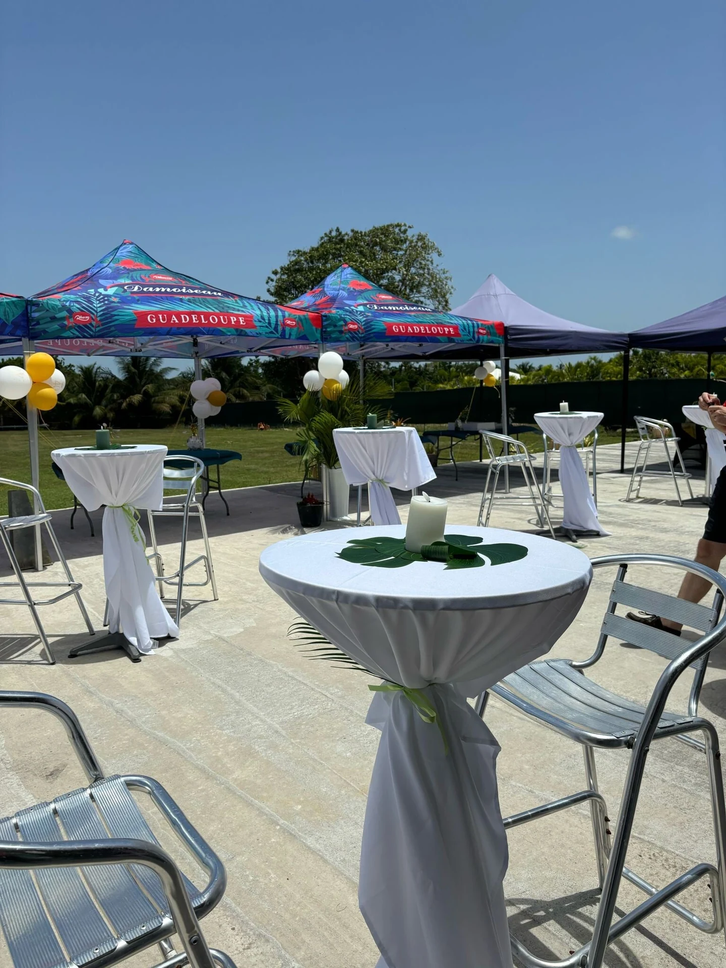 Photographie du lieu et d’une mise en place Events du Levant